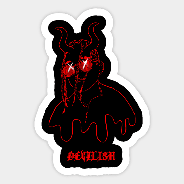 Chase Atlantic Devilish Sticker by Mendozab Angelob